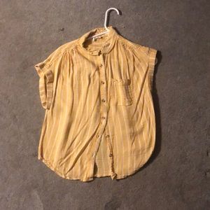 Yellow Summery Button-Up